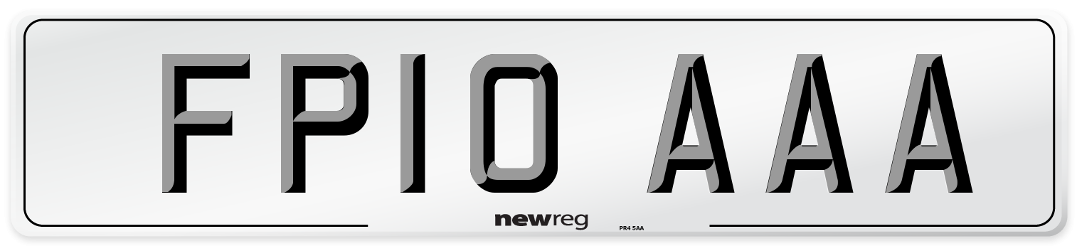 FP10 AAA Number Plate from New Reg